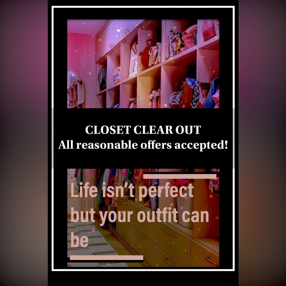 CLOSET CLEAR OUT SALE